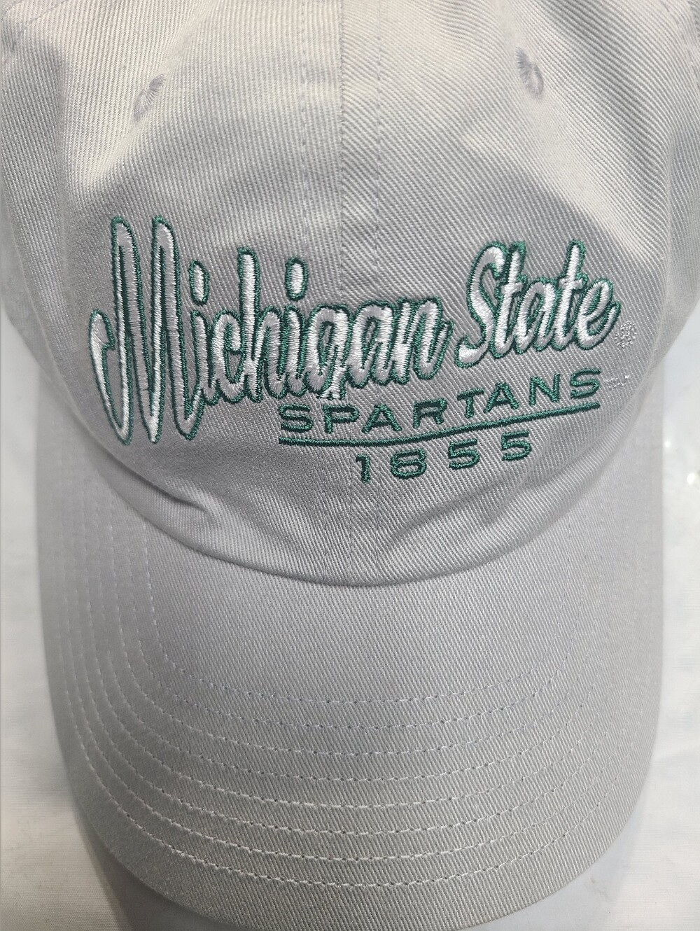 NCAA Michigan State Spartans Nico Cotton Hat: Adjustable Gray Baseball Cap